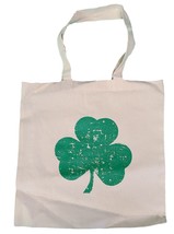 Shamrock Natural &amp; Green Tote Bag (Distressed Design) - $11.99