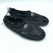 Easy USA Mens Water Shoes Mesh Slip On Drawstring Black Size 10 - £15.12 GBP