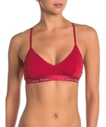 Calvin Klein Women`s Motive Triangle Padded Racerback Bralette Red QP166... - $30.86 CAD