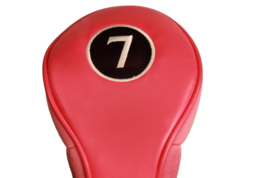 NEW PINK NEOPRENE 7 FAIRWAY WOOD GOLF CLUB ZIPPER HEADCOVER SET HEAD COVER - $14.65