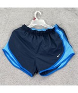 Nike Womens Navy Blue Dri-Fit Activewear Athletic Running Shorts Size Me... - £19.45 GBP