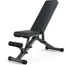 LINBOLUSA Foldable Weight Bench - Adjustable Bench for Full Body Workout... - £319.57 GBP