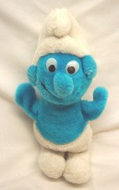 VINTAGE 1980s Hanna-Barbera Smurfs CLASSIC SMURF 6&quot; Plush Stuffed Animal... - £12.85 GBP