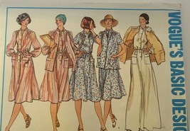Vogue&#39;s Basic Design Sewing Pattern 1472 Size 16.5 Dress &amp; Jacket Vintage 1970&#39;s - £19.58 GBP