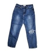 Madewell The Mom Jean SZ 30 Stretch High Rise Cotton Straight leg Distre... - €21,11 EUR