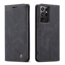 Flip Case For Galaxy S21 Ultra,Leather Wallet Case Classic Design With Card Slot - £16.77 GBP