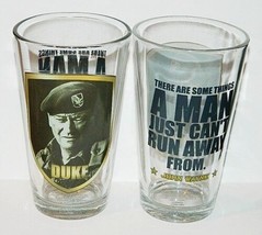 John Wayne &quot;Duke&quot; Green Berets Photo &quot;Some Things&quot; Phrase 16 Oz Glass NEW UNUSED - £7.65 GBP