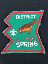 Vintage BSA Boy Scouts of America District Spring Patch Birds Flowers Ge... - $14.99