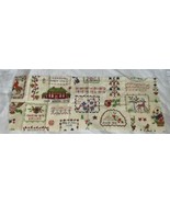 sampler embroidery needlework Collectible Antique VTG - $76.11 CAD
