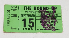 Vintage Pendleton Round-up Rodeo Ticket Stub Oregon 1984 1980s 80s - $13.96