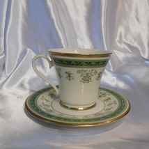 Gorham Footed Teacup and Saucer Set in Printemps # 21239 - £27.48 GBP
