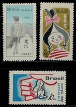 ZAYIX - 1968 Brazil - #1099-1101 - MNH - UNICEF - Children - £1.20 GBP