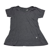 Old Navy Shirt Women&#39;s Small Heather Gray Raglan Sleeve V-Neck Pullover Running - $21.28