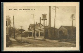 Vintage Paper Postcard Post Office East Millstone NJ City Street View - £10.16 GBP