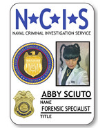 1 NAME BADGE HALLOWEEN COSTUME ABBY SCIUTO FORENSIC AGENT NCIS SAFETY PIN BACK - $16.24