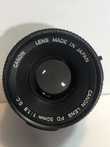 Canon FD 50mm f/1.8 Manual Focus Film lens (FD Bayonet Mount) - £33.59 GBP