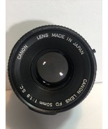 Canon FD 50mm f/1.8 Manual Focus Film lens (FD Bayonet Mount) - $813.35 MXN