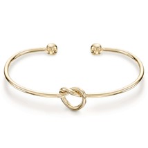 PAVOI 14K Gold Plated Forever Love Knot Infinity Bangle Bracelets for Women | Ad - $34.06