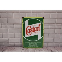 Vintage Style Castrol Motor Oil Metal Sign Retro Garage Decor 12&quot; x 8&quot; C... - €11,05 EUR