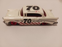 Hot Wheels &#39;57 Chevy Race Car Southern California #70 White Treasure Hunt - ₹665.34 INR