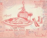 Casso Room Placemat Middle Street Portland Maine 1960 - $17.82