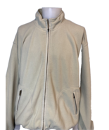 Tommy Bahama Tan Fleece Zip Front Long Sleeve Jacket Men&#39;s Size L - $26.05 CAD