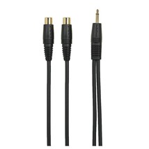 RadioShack - 9-Inch Gold-Plated Premium Shielded Mono Y-Cable - Audio Y-Cable - £6.99 GBP