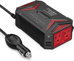 Bestek 300W Pure Sine Wave Power Inverter Car Adapter Dc 12V To Ac 110V With - £50.98 GBP