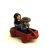 Wilton Cast Iron Miniatures, Amish Toy Set, Boy/Girl/Red Wagon, Vintage,... - $26.73 CAD