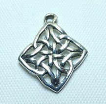 925 Sterling Silver Celtic Star Infinity Knot Charm Pendant - £15.68 GBP