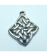925 Sterling Silver Celtic Star Infinity Knot Charm Pendant - £15.68 GBP