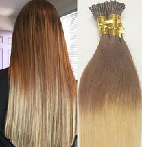 18&quot;,22&quot; 100grs,125s,I Tip (Stick Tip) Fusion Human Hair Extensions #T6/613 - £87.04 GBP+