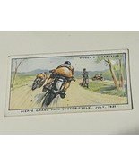 Motorcycle Tobacco Trading Card Ogdens 1931 Harley Motor Race Dieppe Gra... - $19.69