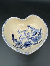 Yesteryears Marshall Pottery USA “From Texas with Love” Heart Shaped Bowl - £12.05 GBP