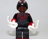 Minifigure Custom Toy Miles Morales Spider-Man Into the Spider-Verse - £4.20 GBP