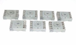 LOT OF 7 POTTER &amp; BRUMFIELD 27E891 RELAY SOCKETS 95631-E 10A 300VAC - £50.19 GBP