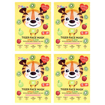 Tiger Face Sheet Mask Multipack by 7th Heaven for Kids - 4 Pc Mask - $13.99