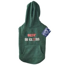 Youly Dog Hoodie Best In Class Sweatshirt Green Graphic Size Medium 16 t... - £15.17 GBP