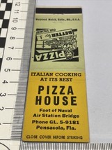 Front Strike Matchbook Cover  Pizza House restaurant  Pensacola, FL gmg ... - £9.71 GBP