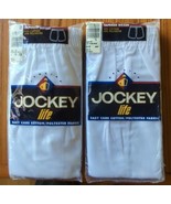 Lot of 2 Vintage Jockey Life Mens White Tapered Boxer Underwear Size 38 ... - £30.26 GBP