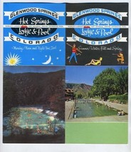 Hot Springs Lodge Pool and Brochure Glenwood Springs Colorado 1960s - £25.38 GBP