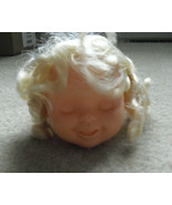 Vintage 1996 Tyco Unused Factory Stock Blonde Girl Doll Head 3 3/4&quot; Tall - £13.29 GBP