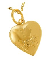 JEWELRY Tiny Heart Locket Necklace that holds 24k - £83.50 GBP