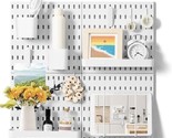 VUSIGN Pegboard Combination Wall Organizer Kit, 4 Pieces Pegboards and 1... - $41.73