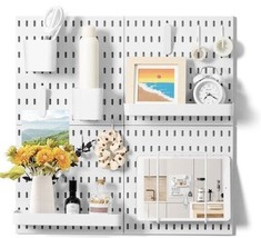 VUSIGN Pegboard Combination Wall Organizer Kit, 4 Pieces Pegboards and 1... - £32.97 GBP