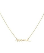 Gold &quot;MAMA&quot; Pendant Style Statement Chain Worded Necklace Fashion Jewelry - £21.02 GBP