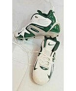 2005 Nike Team cleats white forest green silver sz 14 extra pading Sport... - $59.57 CAD