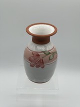 Vintage Pink Flower Studio Art Emerson Creek Pottery Vase Bedford Virginia 5” - £11.05 GBP