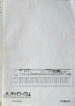 Roland Juno-Gi Synthesizer Keyboard / Digital Rec. Original Owner&#39;s Manual Book. - $39.59