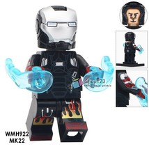 Iron Man MK22 Mark XXII Armor Marvel Superhero Single Sale Minifigures Block Toy - £2.22 GBP